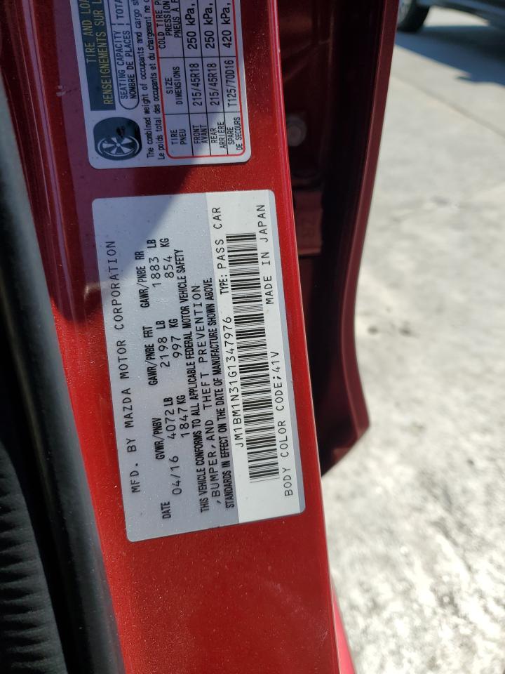 2016 Mazda 3 Grand Touring VIN: JM1BM1N31G1347976 Lot: 68346805