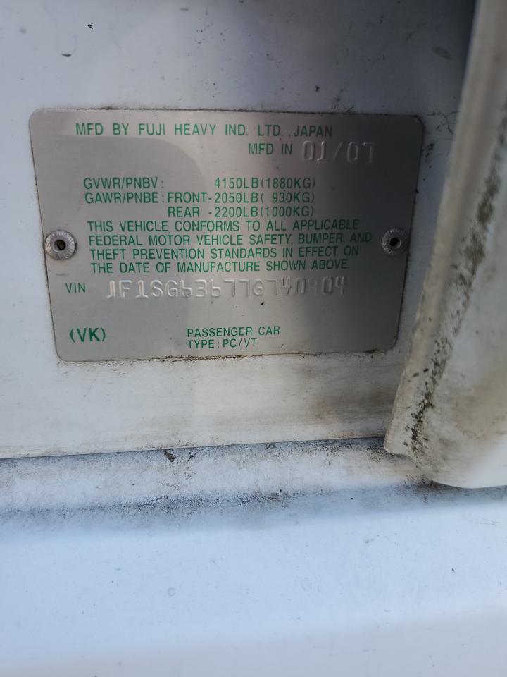 2007 Subaru Forester S VIN: JF1SG63677G740904 Lot: 68474275