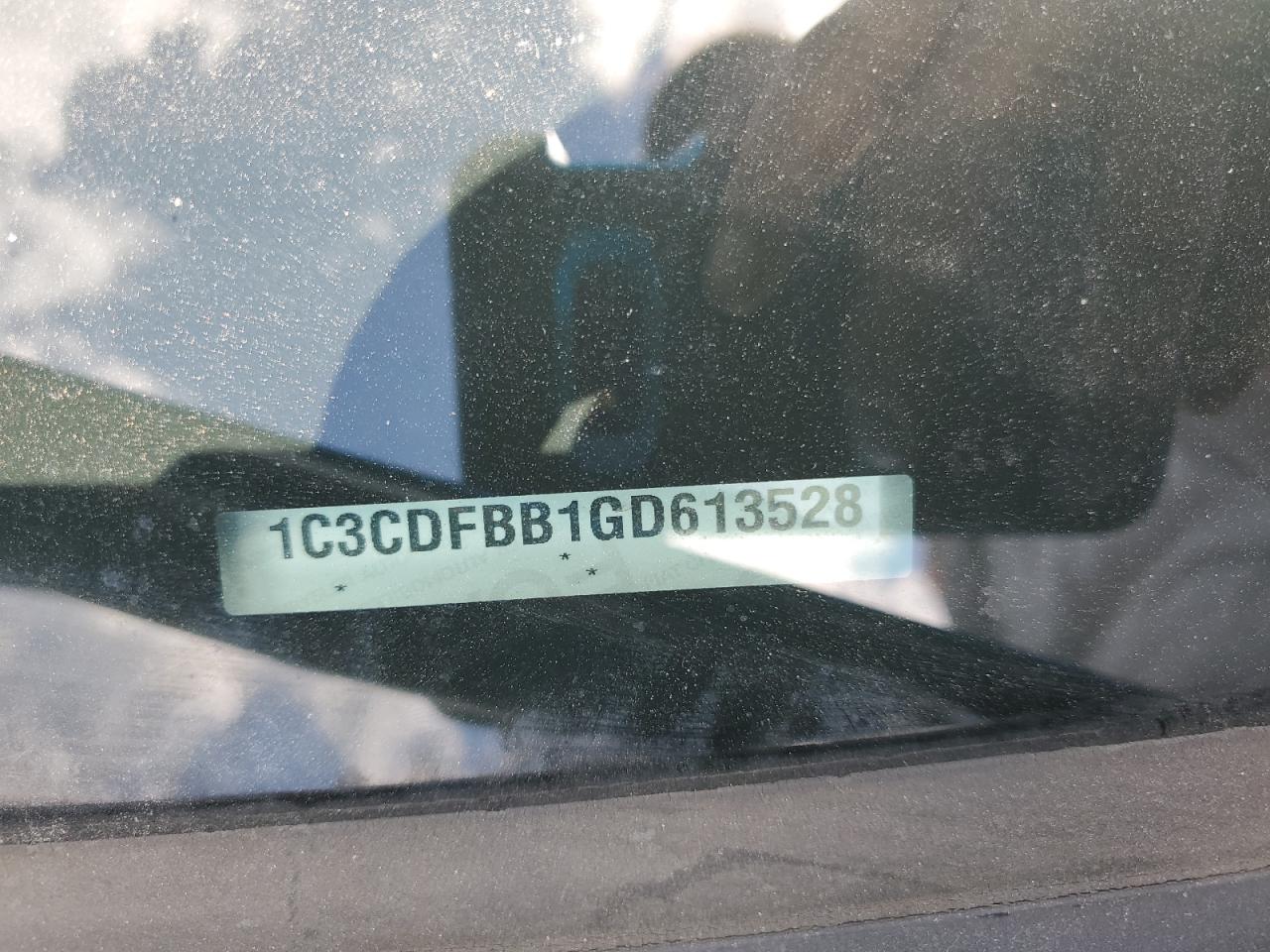 2016 Dodge Dart Sxt VIN: 1C3CDFBB1GD613528 Lot: 70119255