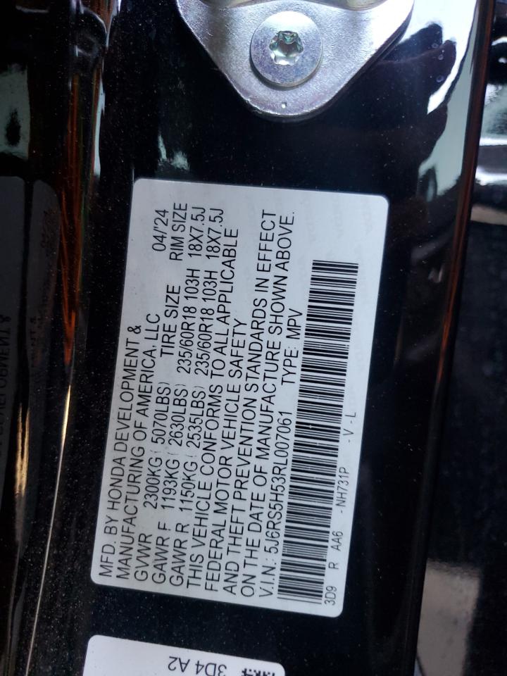 2024 Honda Cr-V Sport VIN: 5J6RS5H53RL007061 Lot: 70322305