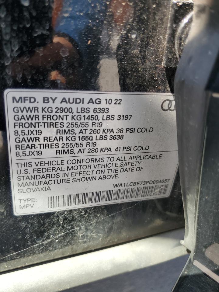 2023 Audi Q7 Premium Plus VIN: WA1LCBF73PD004657 Lot: 67725255