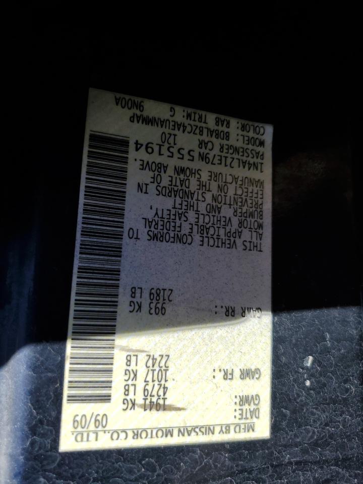2009 Nissan Altima 2.5 VIN: 1N4AL21E79N555194 Lot: 70780815