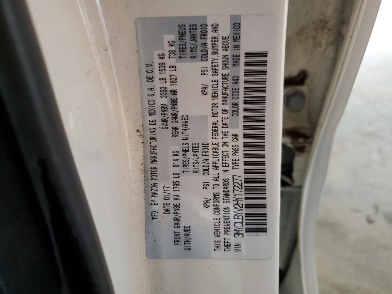 2017 Toyota Yaris Ia VIN: 3MYDLBYV2HY172277 Lot: 68226145