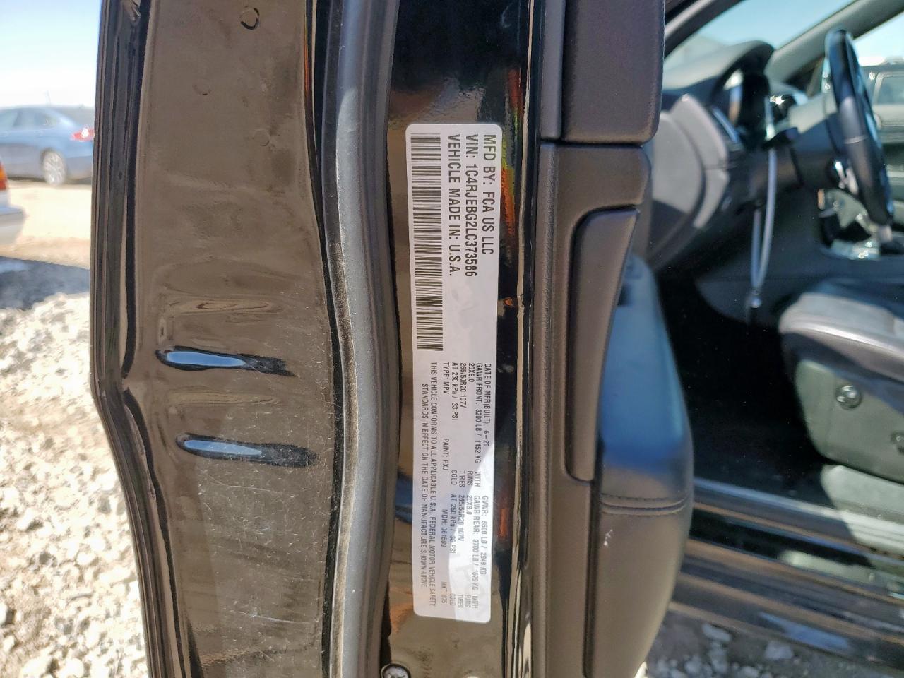2020 Jeep Grand Cherokee Limited VIN: 1C4RJEBG2LC373586 Lot: 68740705