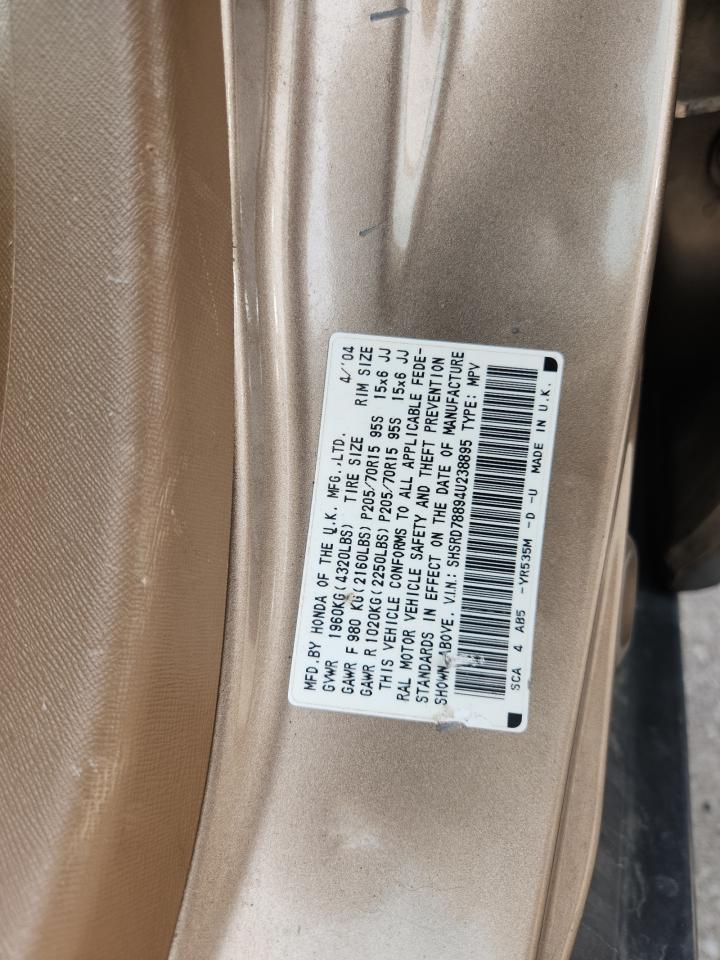 2004 Honda Cr-V Ex VIN: SHSRD78894U238895 Lot: 68627725