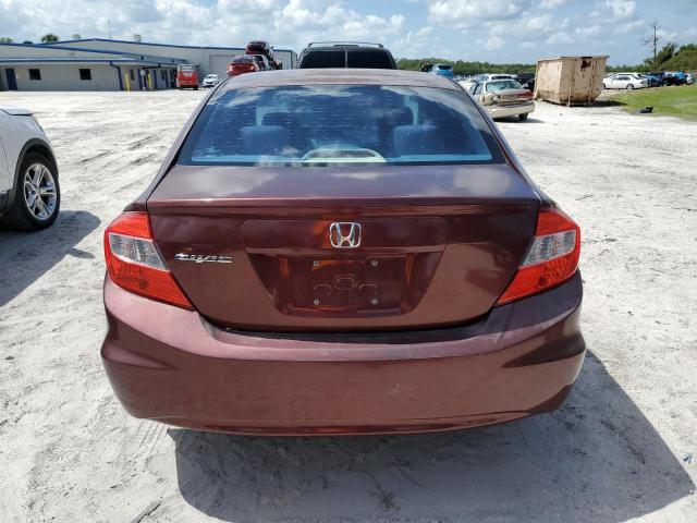 Sedans HONDA CIVIC 2012 Burgundy