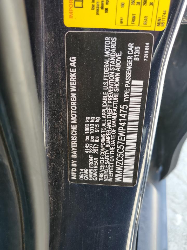 2014 Mini Cooper S Countryman VIN: WMWZC5C57EWP41475 Lot: 70099105