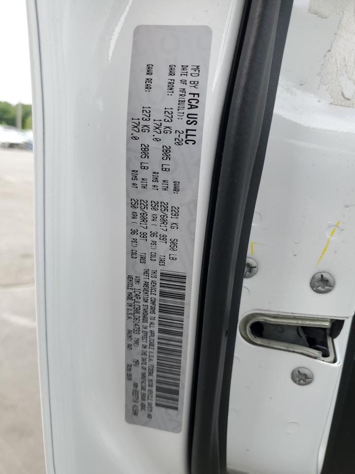 2020 Jeep Cherokee Latitude VIN: 1C4PJLCB0LD614733 Lot: 70227425