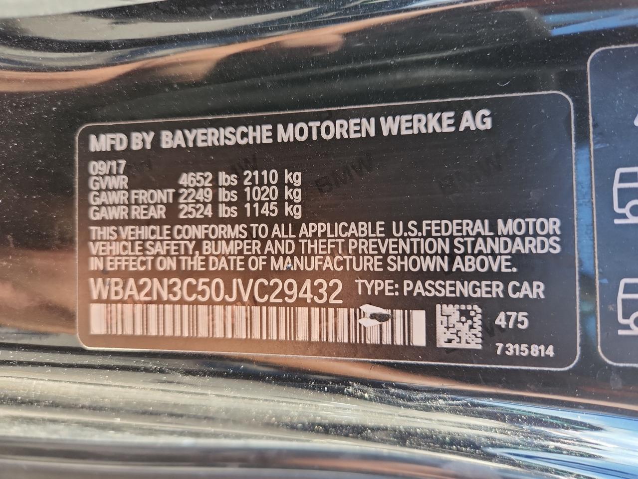 2018 BMW M240Xi VIN: WBA2N3C50JVC29432 Lot: 68836815