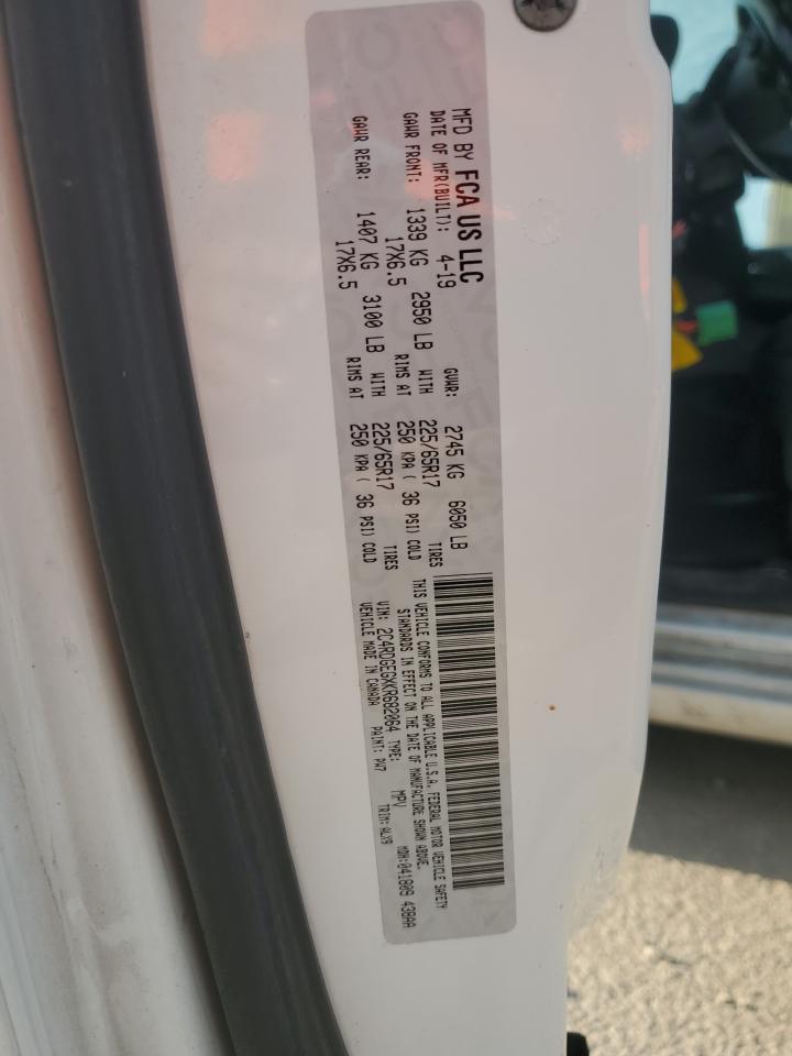 2019 Dodge Grand Caravan Gt VIN: 2C4RDGEGXKR682064 Lot: 68419065