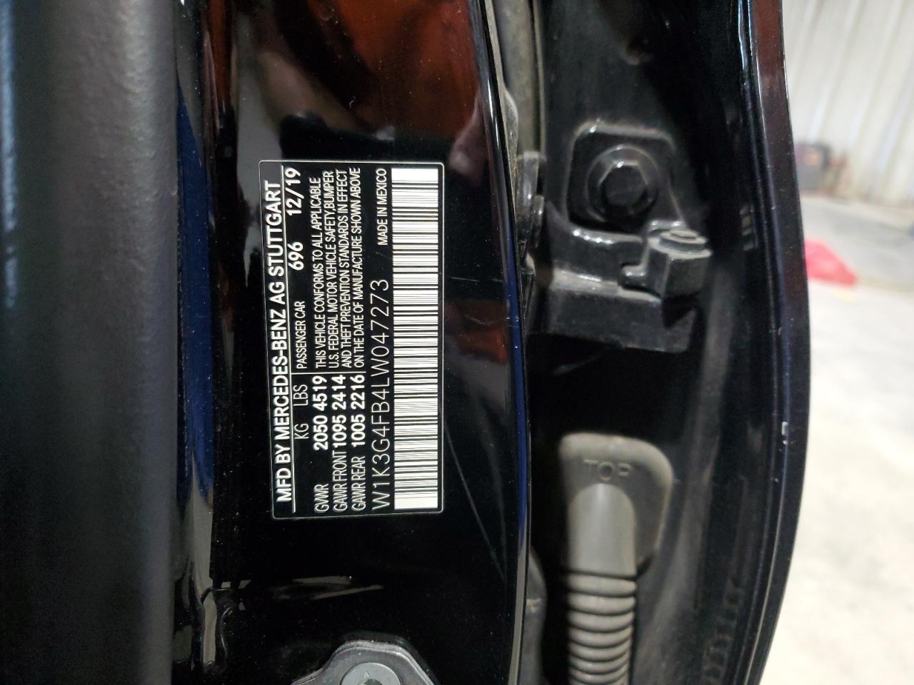 2020 Mercedes-Benz A 220 4Matic VIN: W1K3G4FB4LW047273 Lot: 70300755