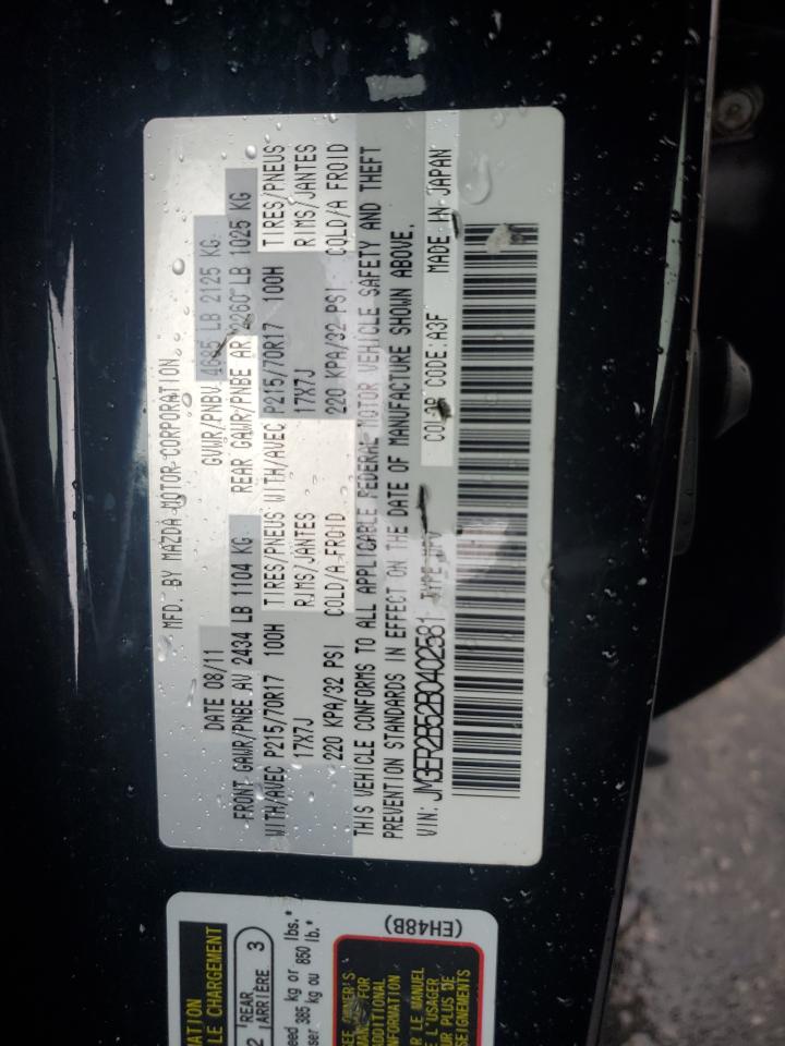 2011 Mazda Cx-7 VIN: JM3ER2B52B0402581 Lot: 68269935