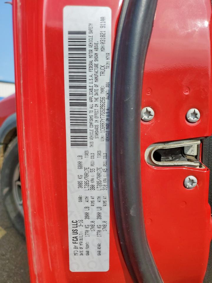 2016 Ram 1500 Rebel VIN: 1C6RR7YT7GS296256 Lot: 69448335