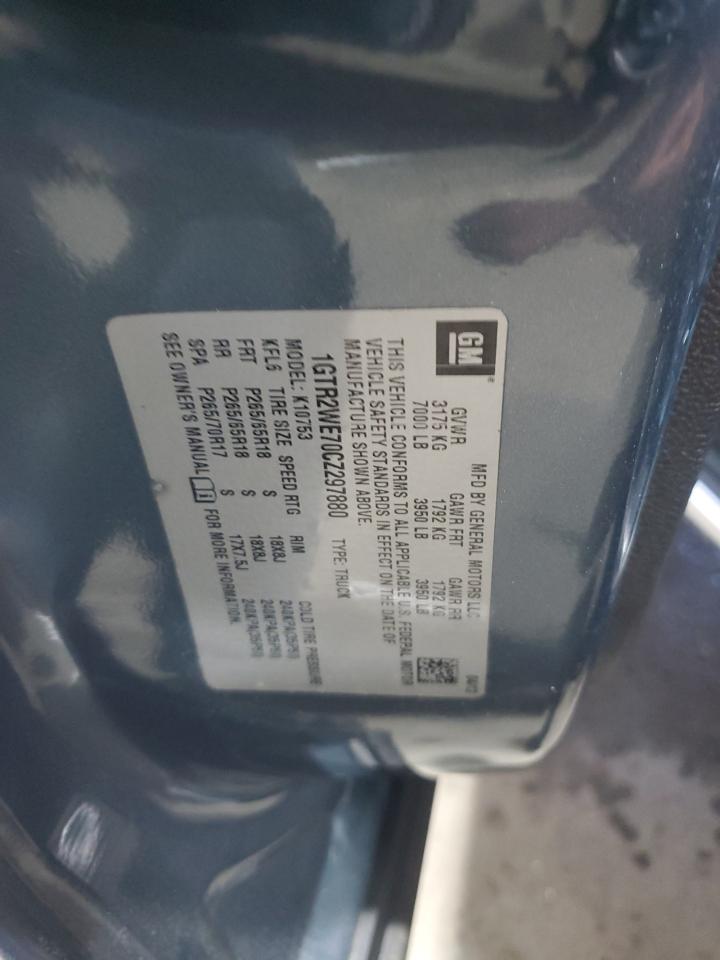 2012 GMC Sierra K1500 Slt VIN: 1GTR2WE70CZ297880 Lot: 69741935