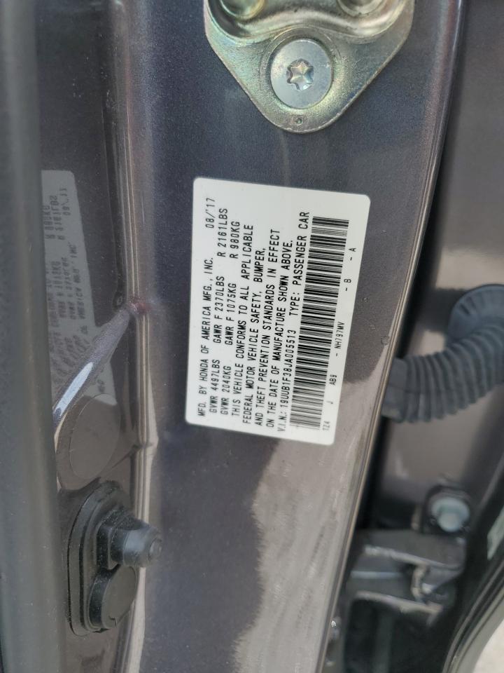 2018 Acura Tlx VIN: 19UUB1F38JA005513 Lot: 68128115