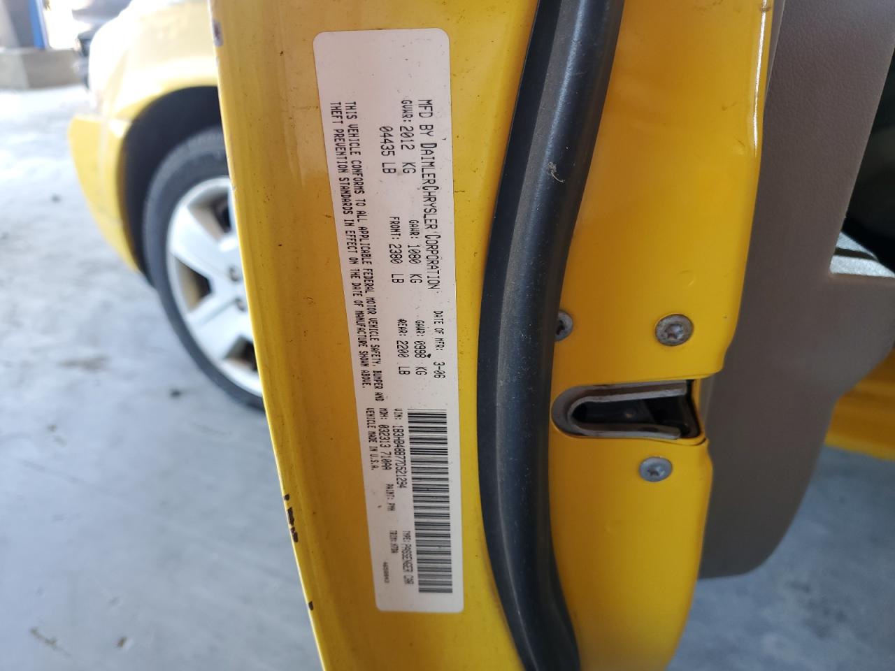 2007 Dodge Caliber Sxt VIN: 1B3HB48B77D521294 Lot: 68841775