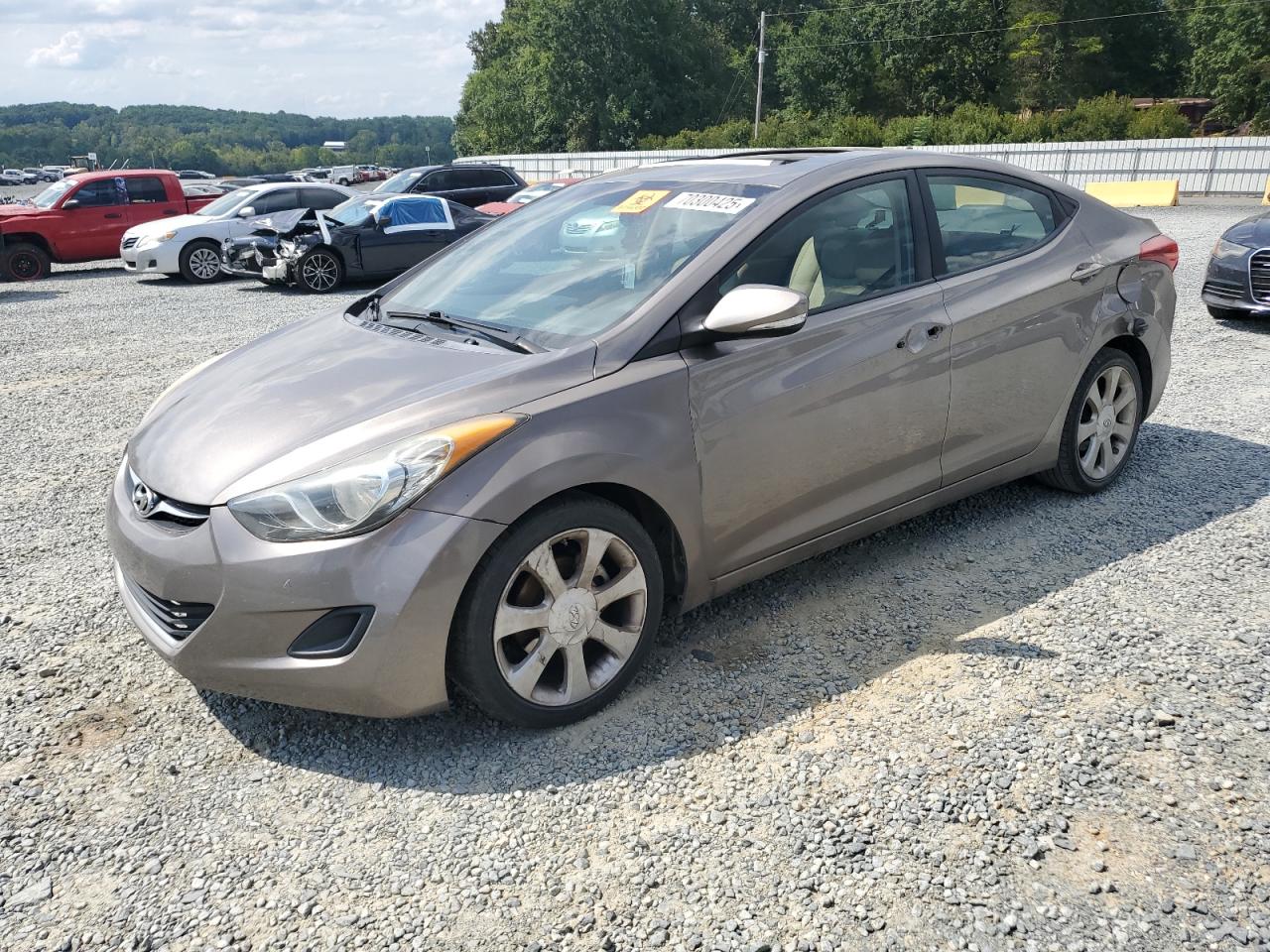 2012 Hyundai Elantra Gls gold null gas 5NPDH4AE7CH083042 photo #1