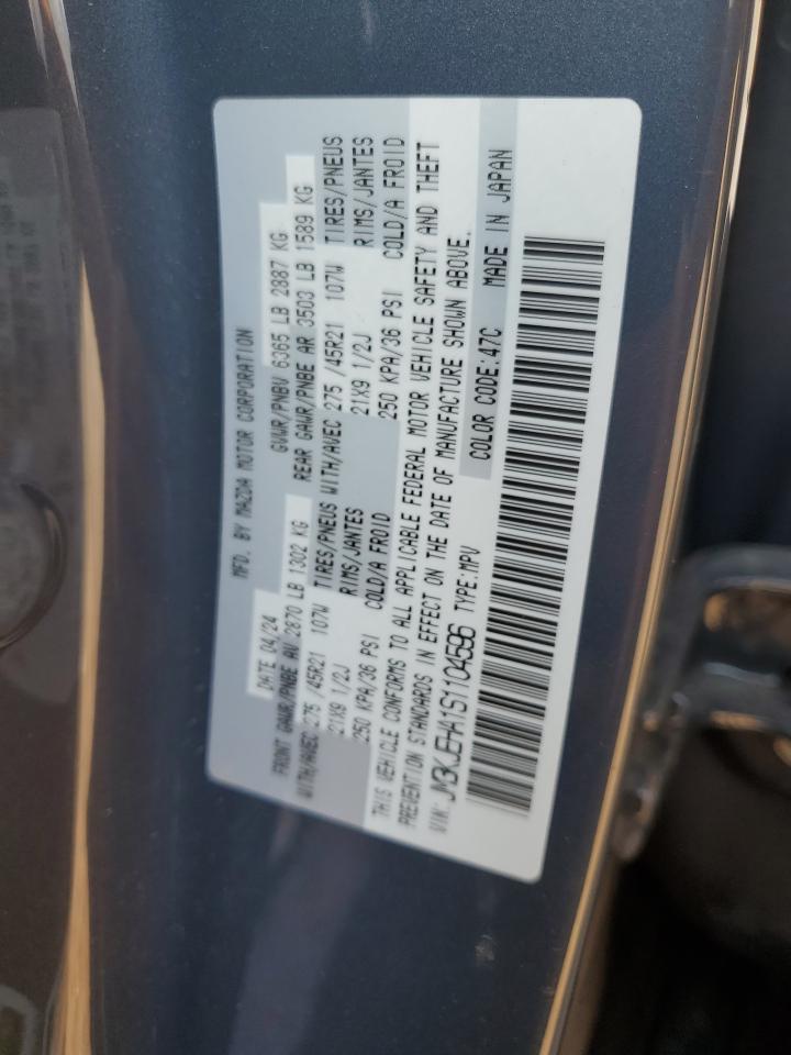 2025 Mazda Cx-70 Premium Plus VIN: JM3KJEHA1S1104596 Lot: 85847455