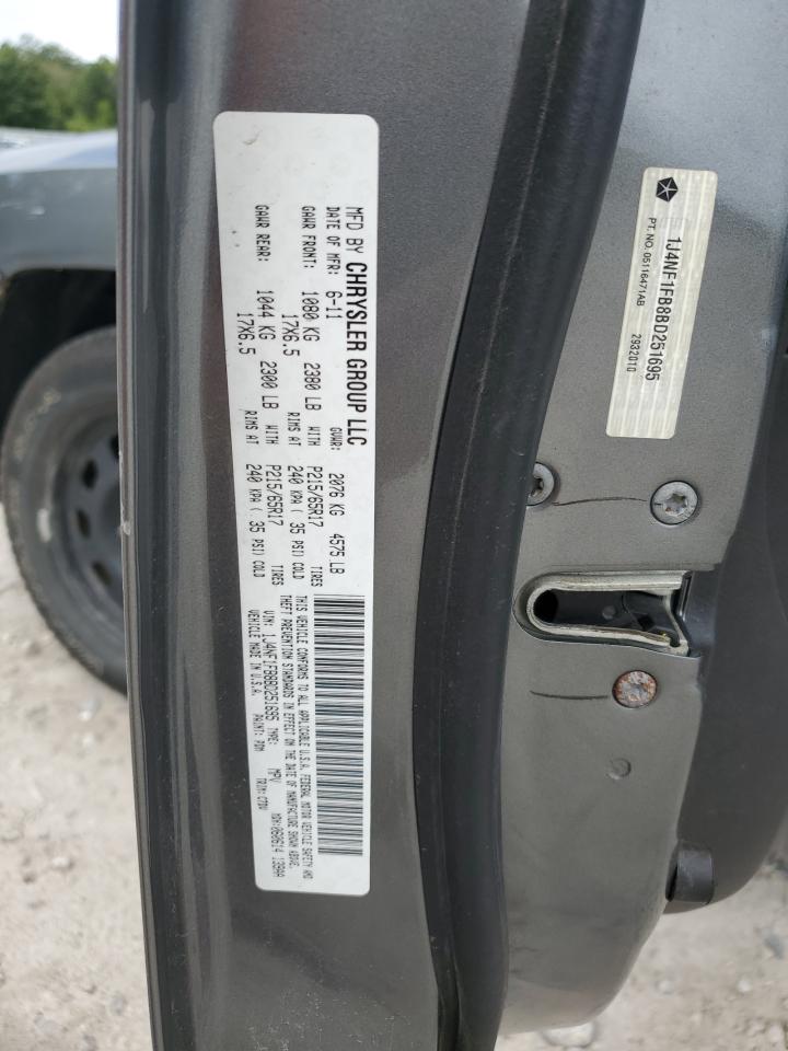 2011 Jeep Compass Sport VIN: 1J4NF1FB8BD251695 Lot: 69932835