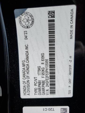 2023 HONDA CIVIC SPORT  