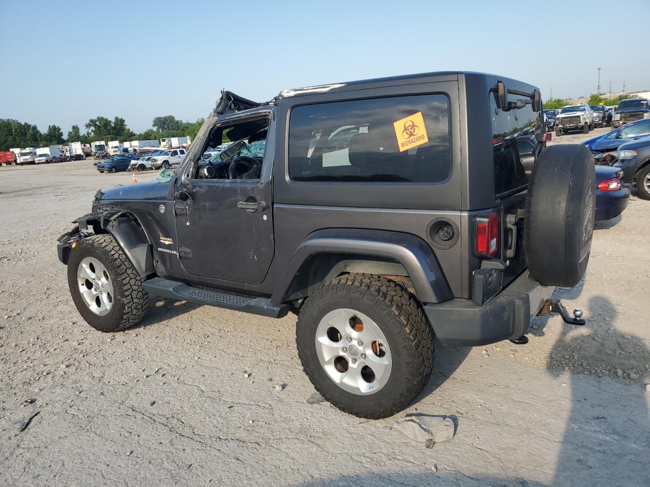 2014 Jeep Wrangler Sahara grey null flexible 1C4AJWBG0EL199488 photo #3