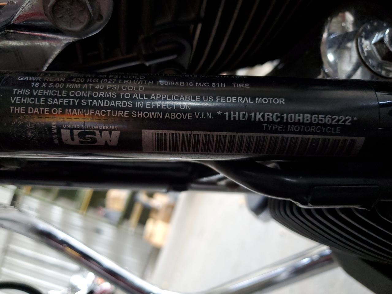 2017 Harley-Davidson Flhxs Street Glide Special VIN: 1HD1KRC10HB656222 Lot: 70909365
