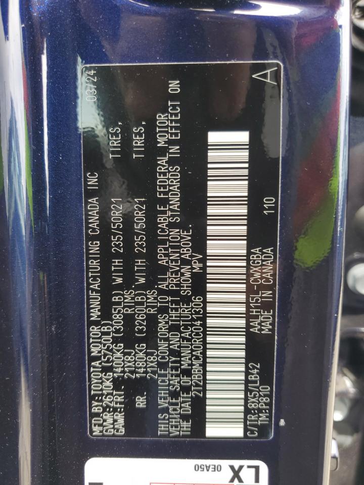 Auction sale of the 2024 LEXUS RX 350H BA , vin: 2T2BBMCA0RC041306, lot number: 68846755