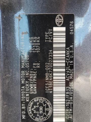 2007 TOYOTA CAMRY CE  