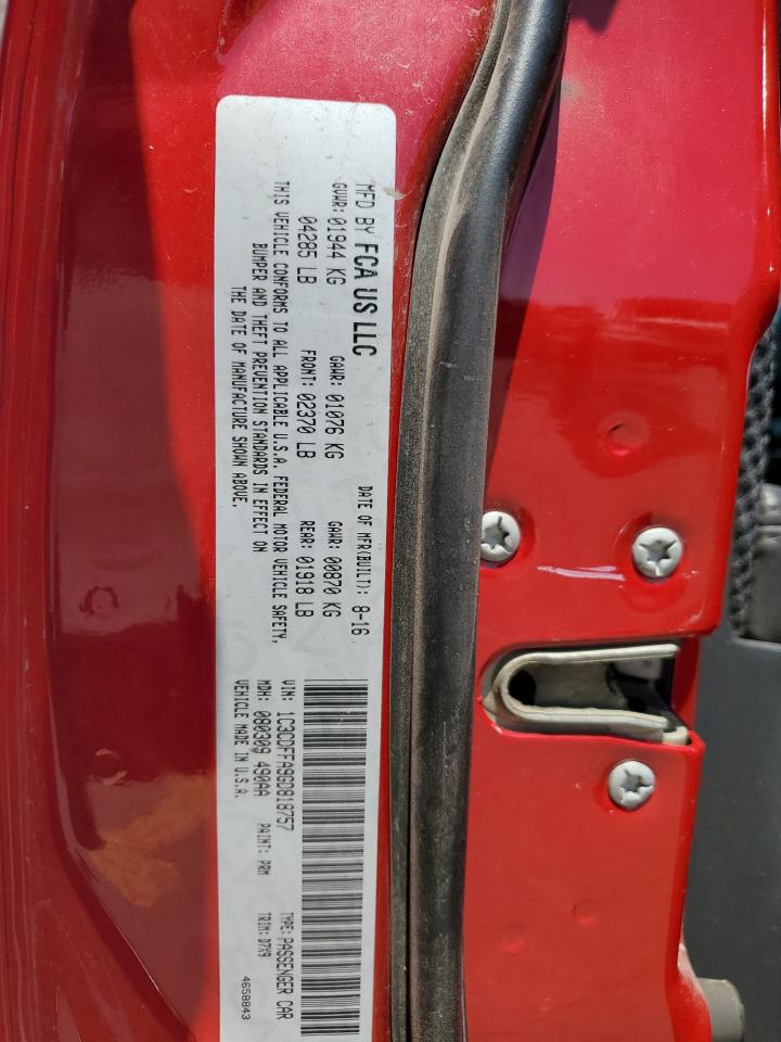 2016 Dodge Dart Sxt Sport VIN: 1C3CDFFA9GD818757 Lot: 70574885