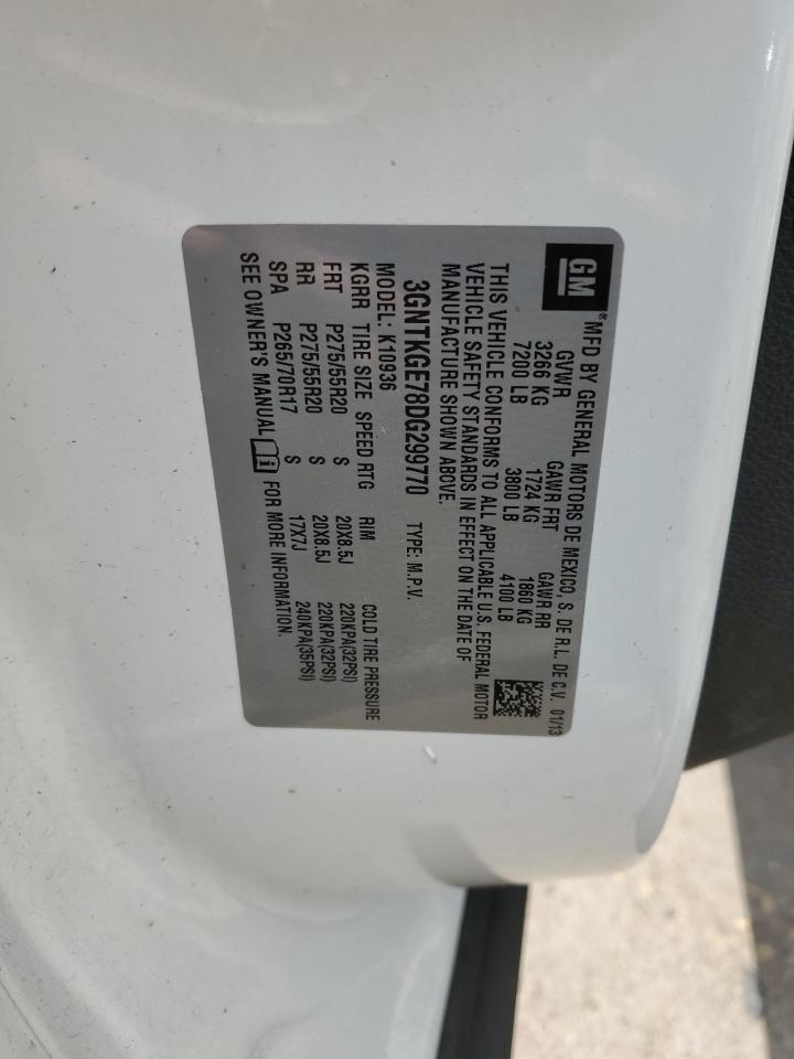 2013 Chevrolet Avalanche Ltz VIN: 3GNTKGE78DG299770 Lot: 67960445