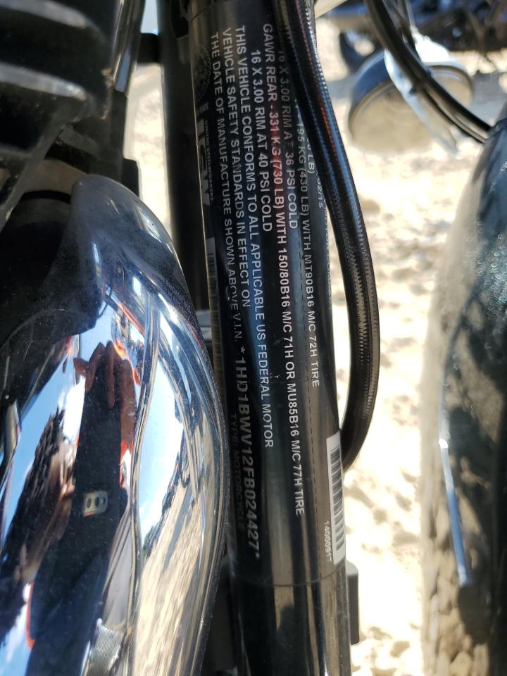 2015 Harley-Davidson Flstc Heritage Softail Classic VIN: 1HD1BWV12FB024427 Lot: 68657235