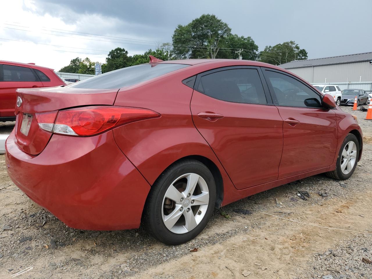 2012 Hyundai Elantra Gls red null gas KMHDH4AE8CU310353 photo #4