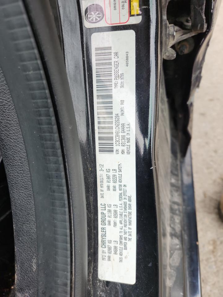 2012 Chrysler 200 Lx VIN: 1C3CCBAB1CN226284 Lot: 69875545