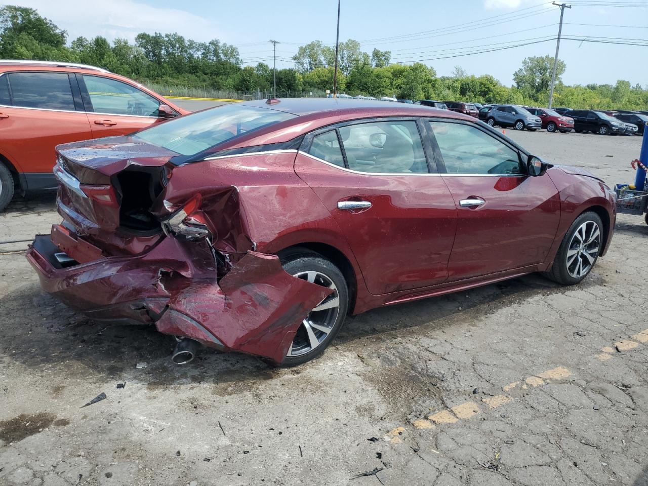 2017 Nissan Maxima 3.5S brown null gas 1N4AA6AP6HC399769 photo #4