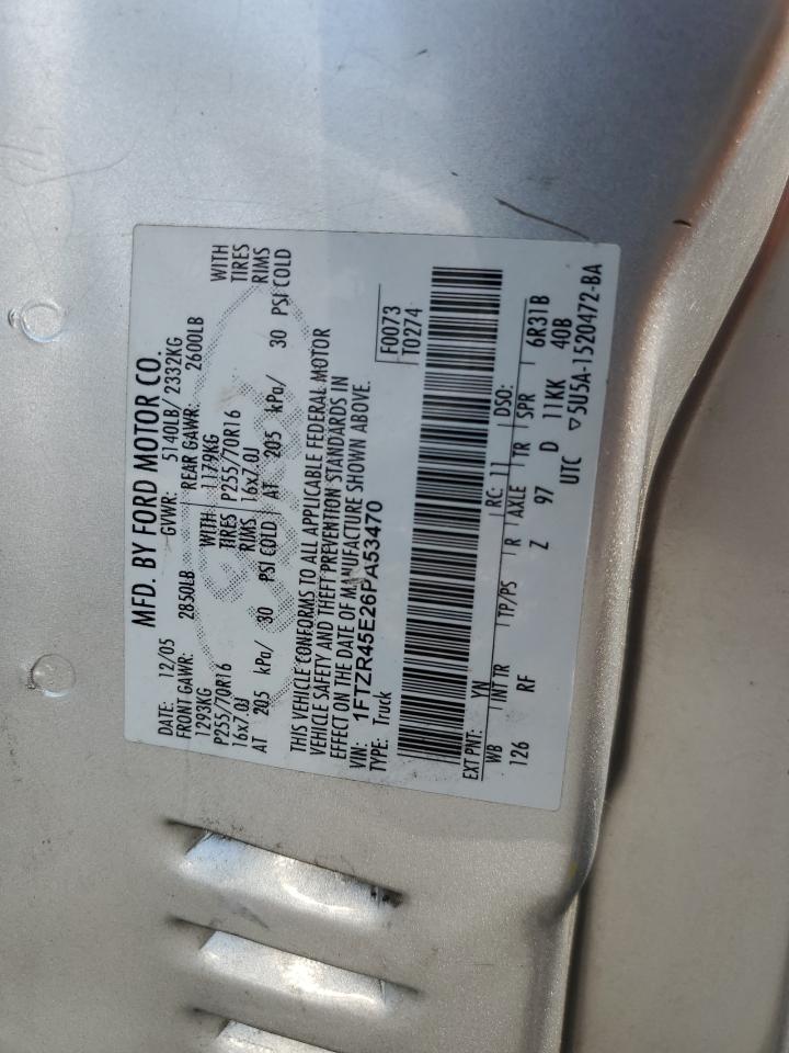 2006 Ford Ranger Super Cab VIN: 1FTZR45E26PA53470 Lot: 67183415