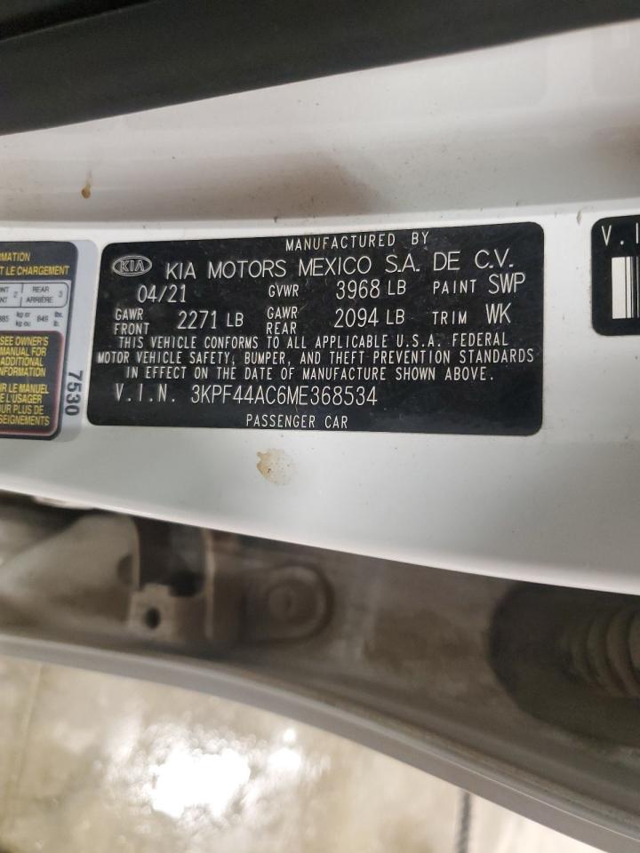 3KPF44AC6ME368534 2021 Kia Forte Gt