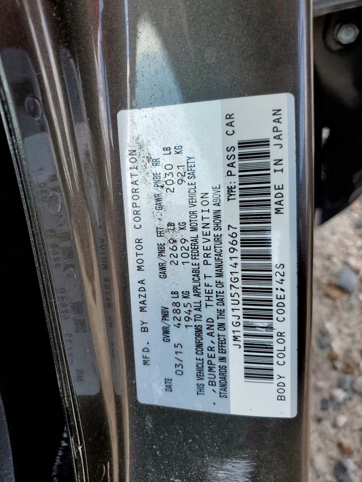 2016 Mazda 6 Sport VIN: JM1GJ1U57G1419667 Lot: 68053865