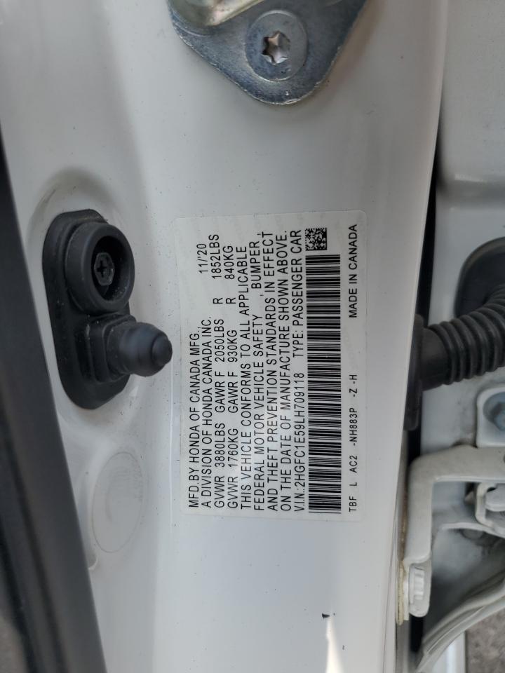 2020 Honda Civic Si VIN: 2HGFC1E59LH709118 Lot: 68332205