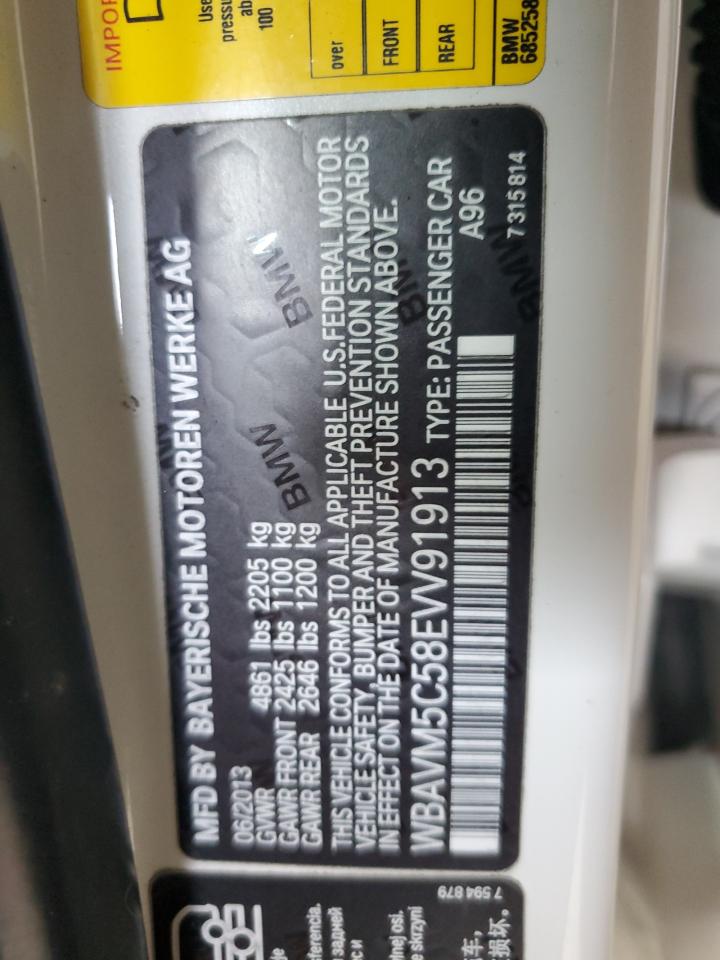 2014 BMW X1 xDrive35I VIN: WBAVM5C58EVV91913 Lot: 68090225