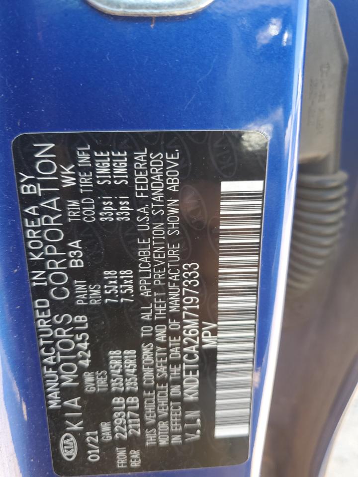 2021 Kia Seltos Sx VIN: KNDETCA26M7197333 Lot: 70254525