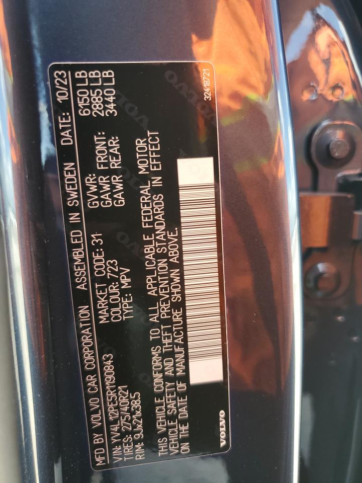 YV4L12PE5R1190843 VOLVO XC90 PLUS 2024 BLUE Photo 12