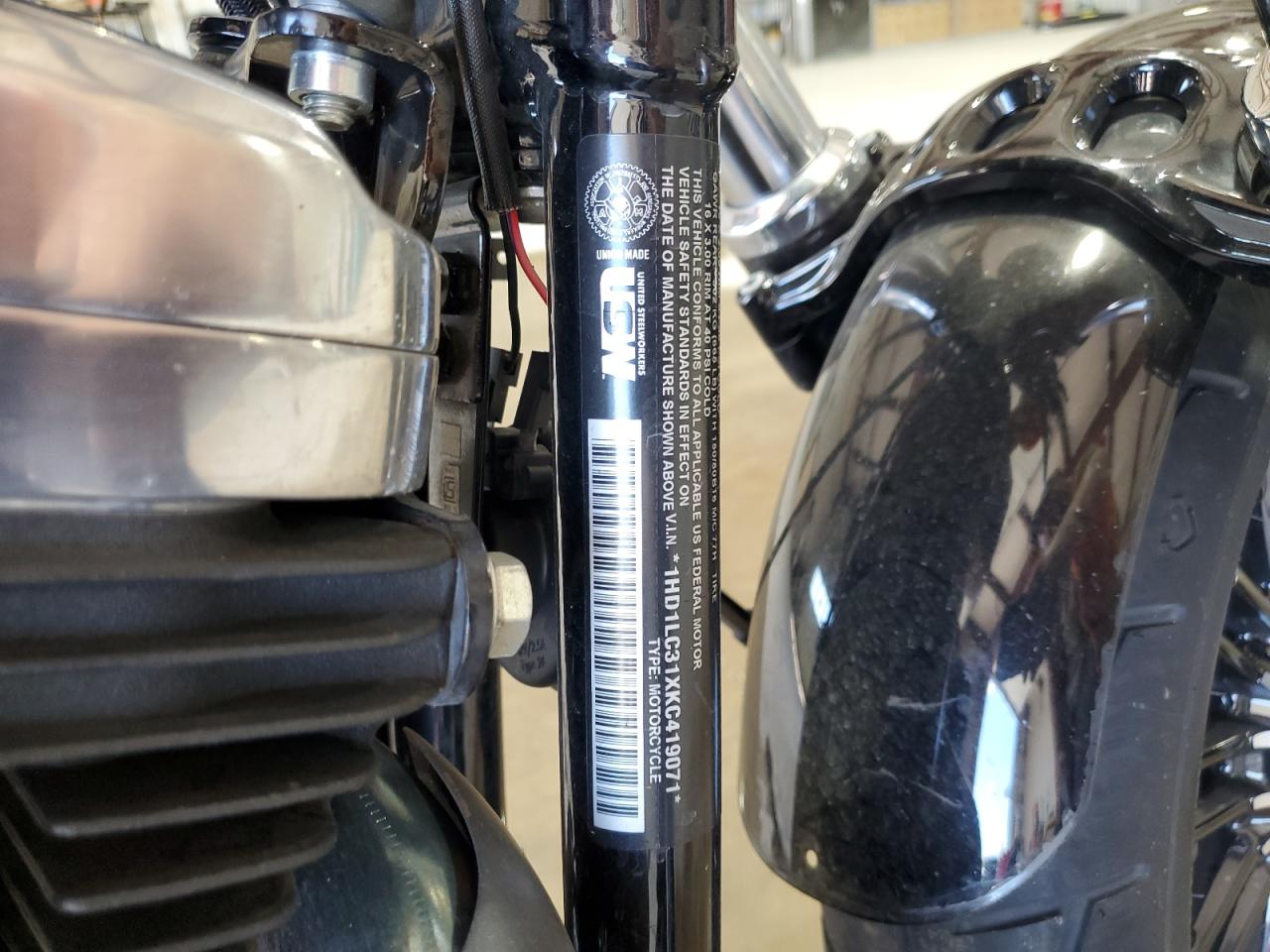 2019 Harley-Davidson Xl1200 X VIN: 1HD1LC31XKC419071 Lot: 69848985