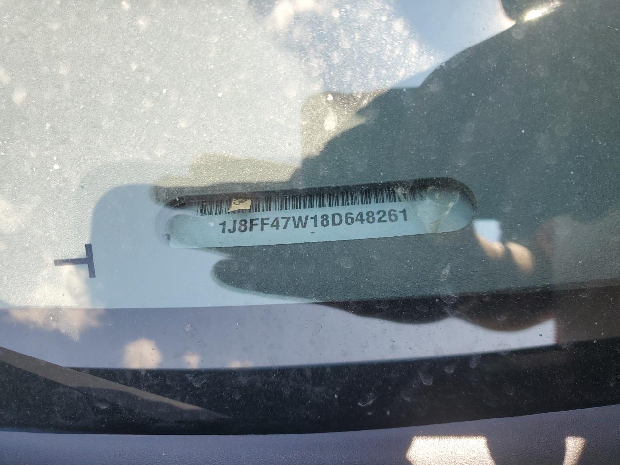 2008 Jeep Compass Sport VIN: 1J8FF47W18D648261 Lot: 70868385