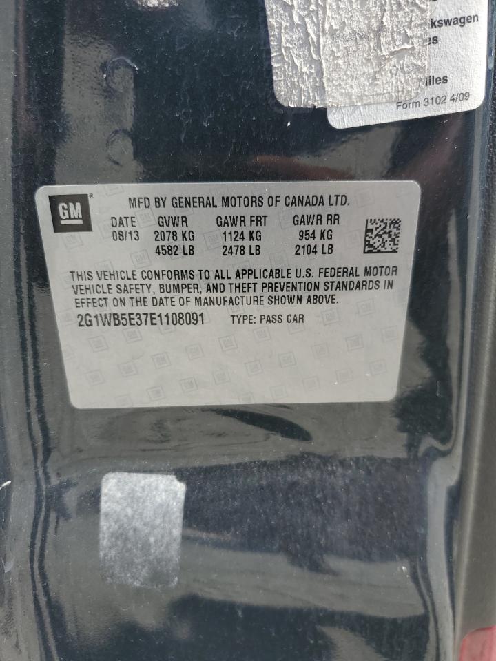 2014 Chevrolet Impala Limited Lt VIN: 2G1WB5E37E1108091 Lot: 70708755