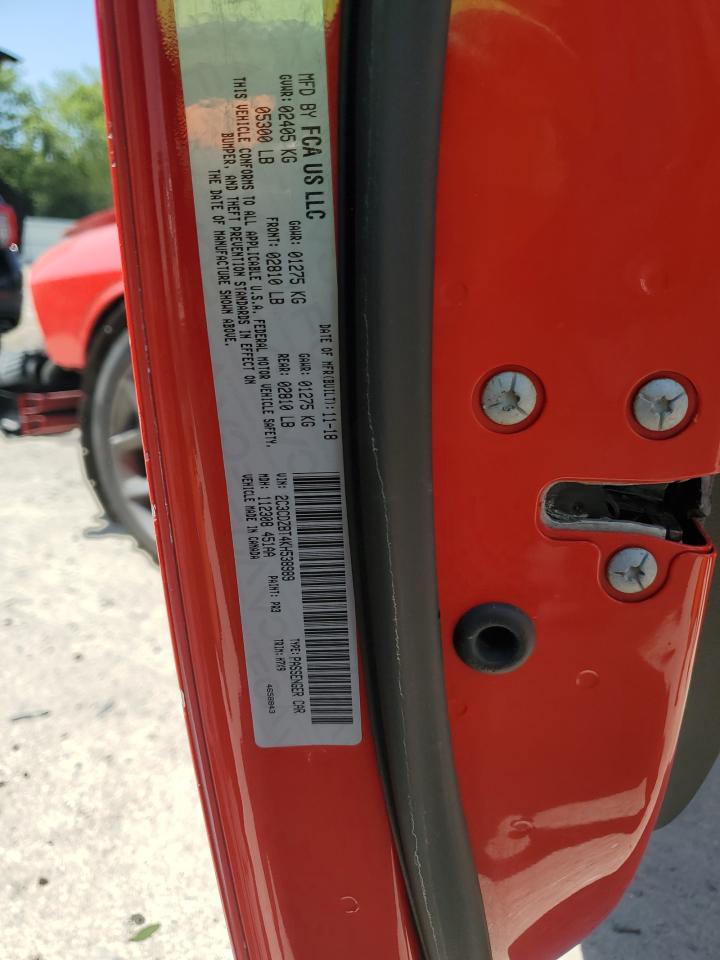 2019 Dodge Challenger R/T VIN: 2C3CDZBT4KH538989 Lot: 68780045