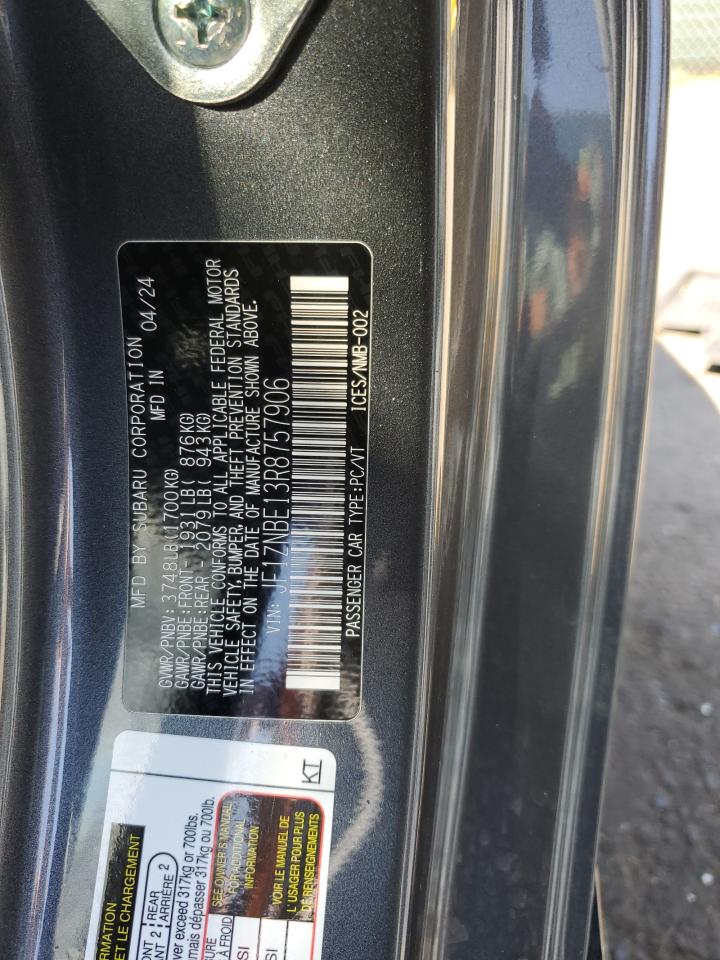 2024 Toyota Gr 86 Premium VIN: JF1ZNBE13R8757906 Lot: 68723775