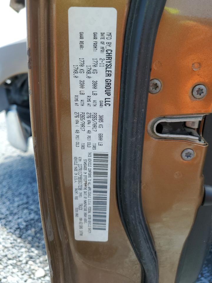 2011 Dodge Ram 1500 VIN: 1D7RV1CP9BS617238 Lot: 70499255
