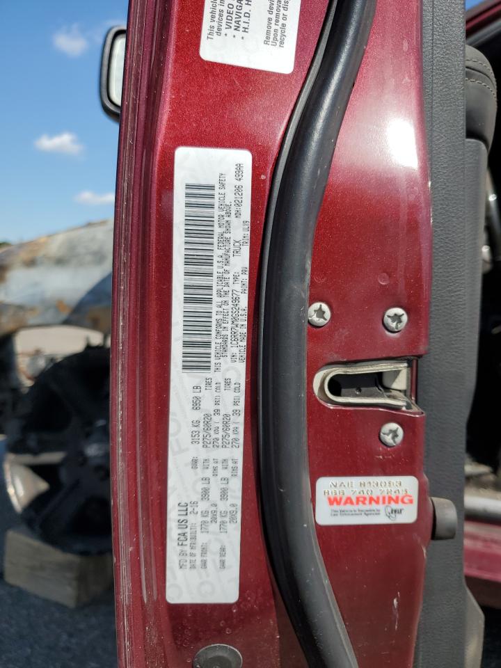 2016 Ram 1500 Longhorn VIN: 1C6RR7WM0GS249677 Lot: 70596255