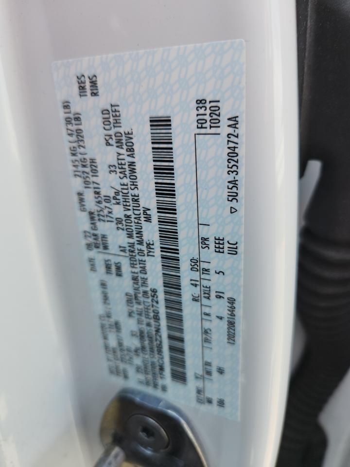 2022 Ford Escape Se VIN: 1FMCU9BZ2NUB07256 Lot: 68317875