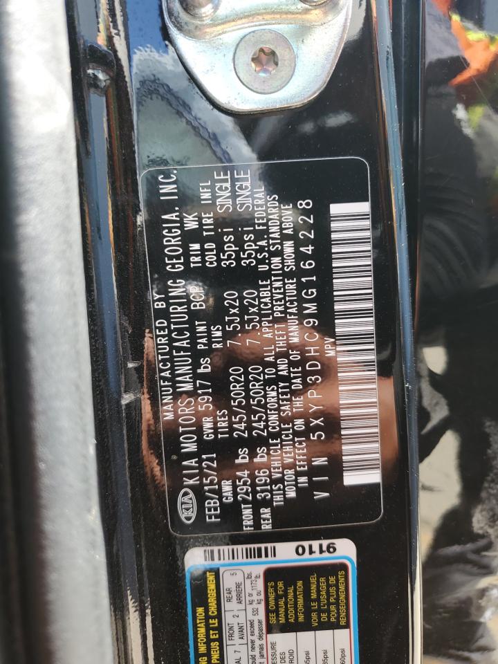 2021 Kia Telluride Ex VIN: 5XYP3DHC9MG164228 Lot: 67849845